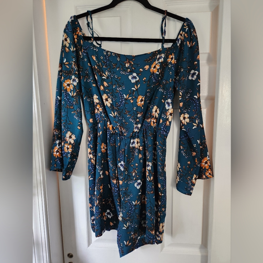 Spirit Of Grace Green Floral Romper